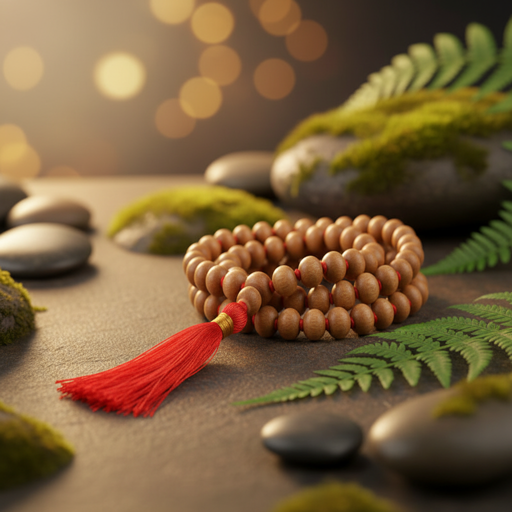 Rudraksha Mala - Side Angle