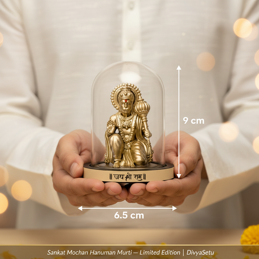 Sankat Mochan Hanuman – Man Holding + Dimensions