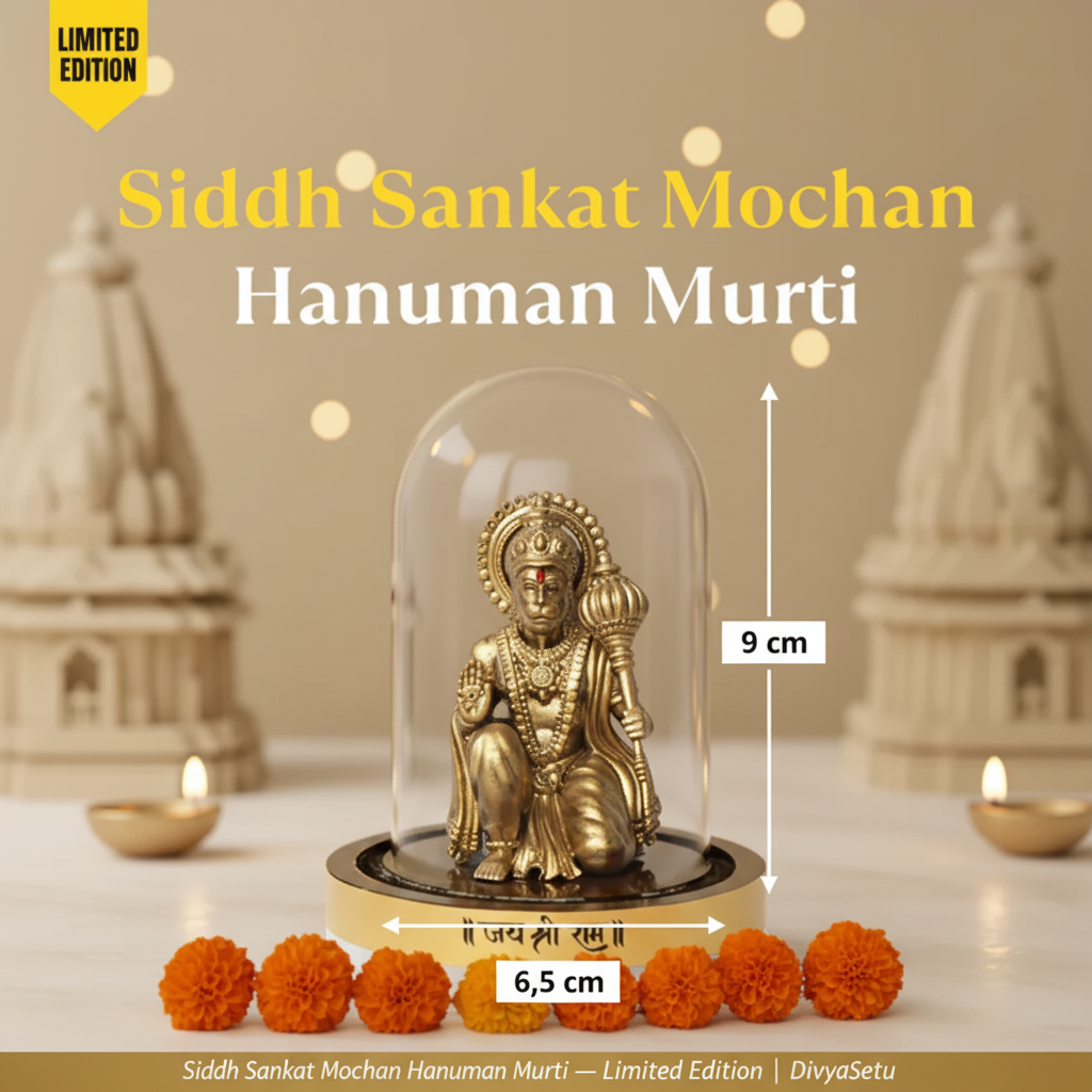 Sankat Mochan Hanuman Murti – Dimension Infographic
