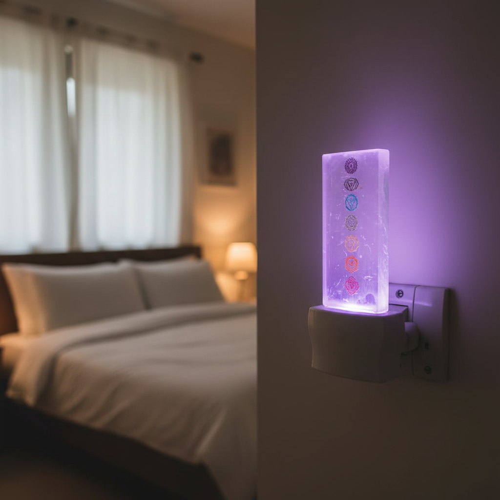 Selenite Scale Lamp - Bedroom Switchboard