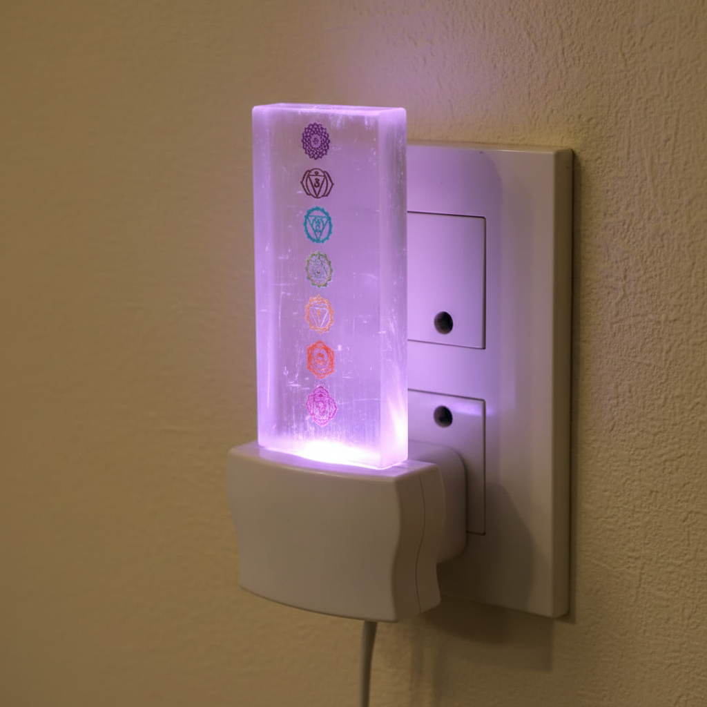 Selenite Scale Lamp - Wall Socket