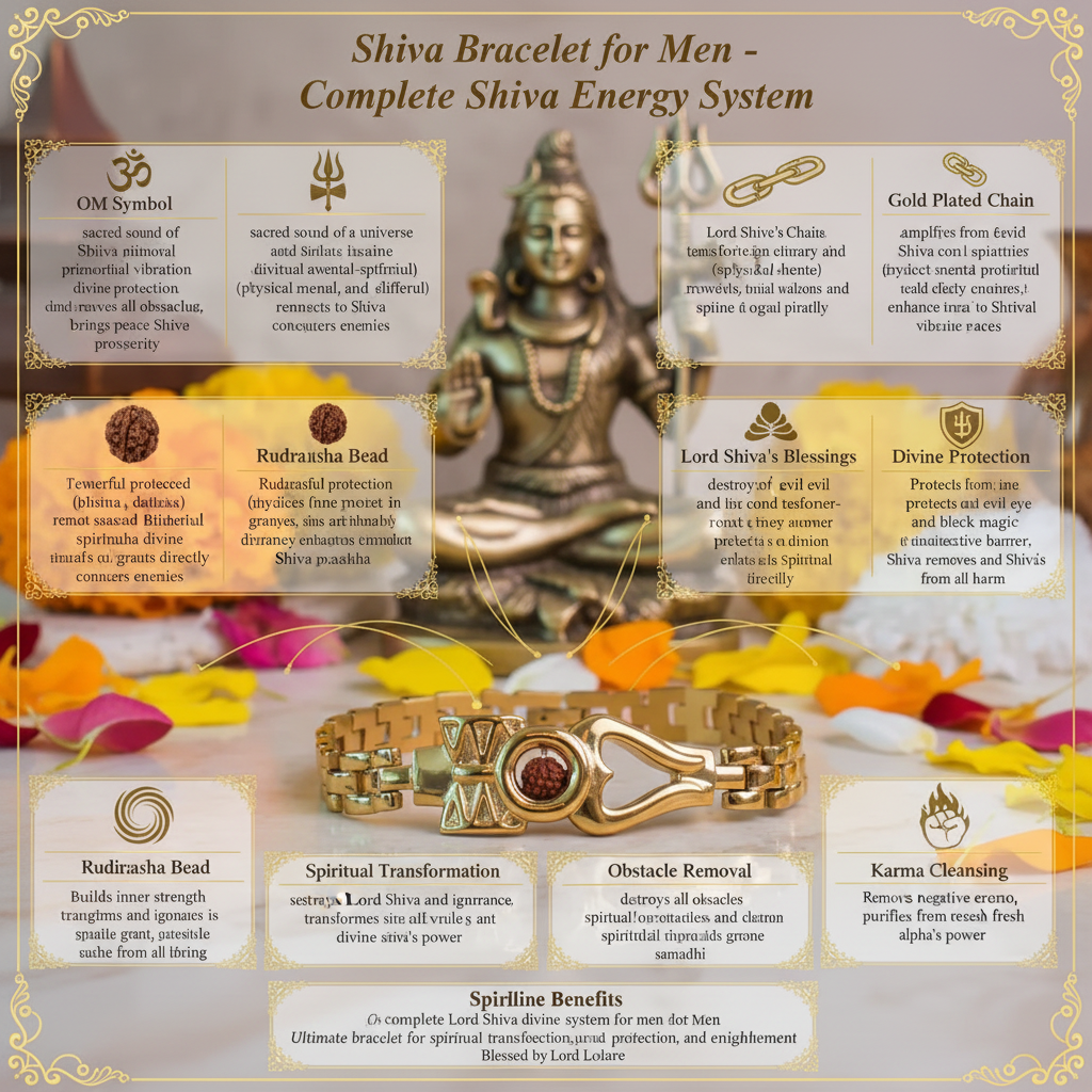 Shiva Bracelet for Men benefits