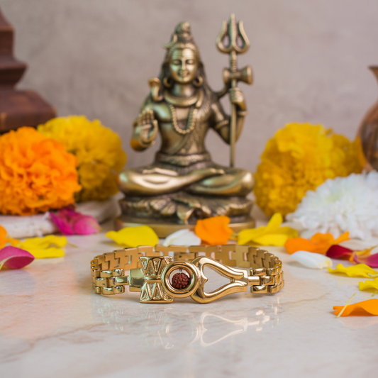 Shiva Bracelet for Men - Realistic Rudraksha