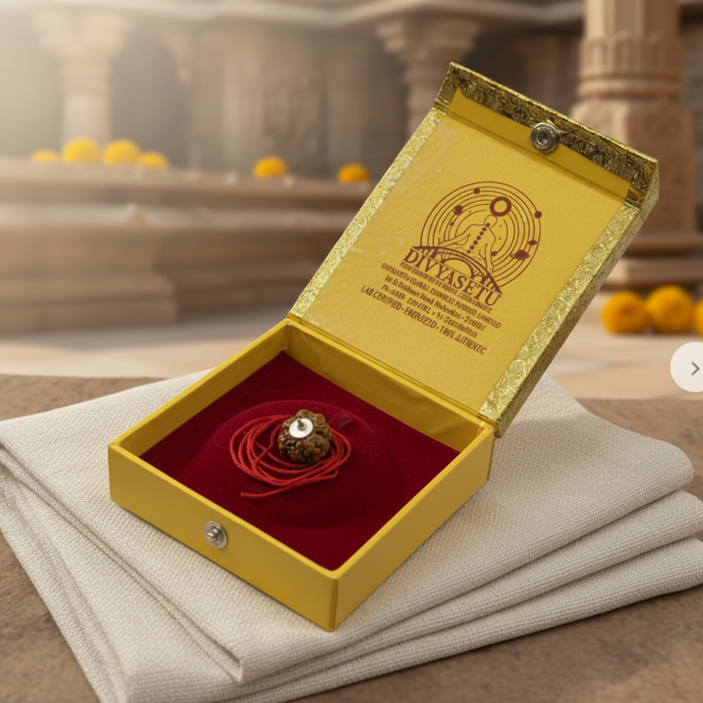 Siddh 4 Mukhi Rudraksha in DivyaSetu Box - Premium