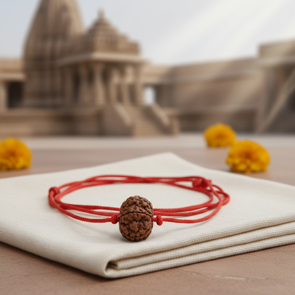 Siddh 6 Mukhi Rudraksha Necklace - Premium