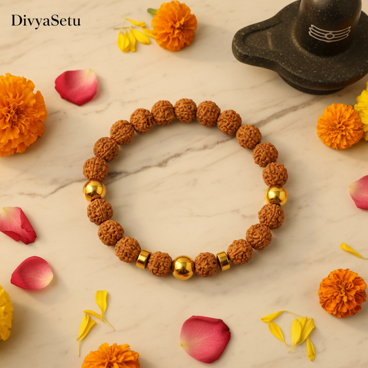 Siddh Dhan Rudraksha Bracelet - Top View