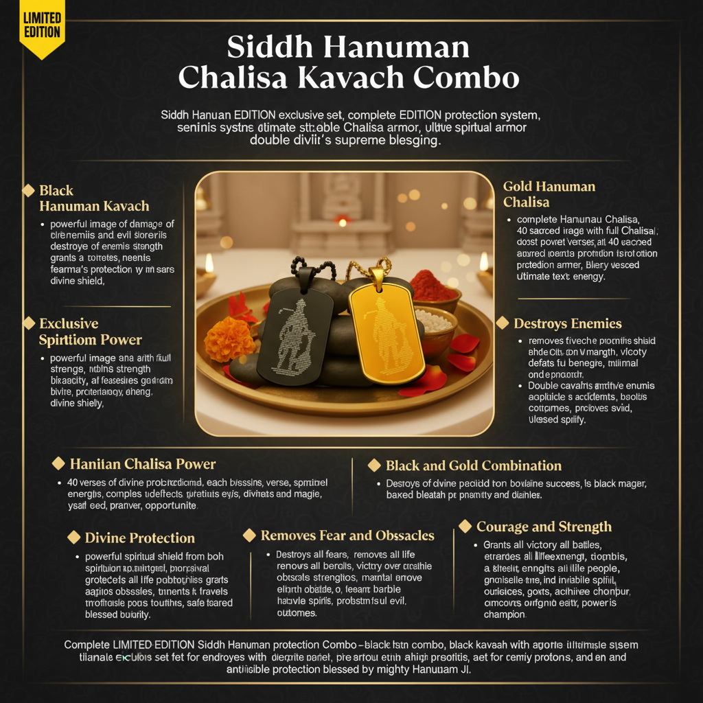 Siddh Hanuman Chalisa Kavach Combo - LIMITED EDITION benefits