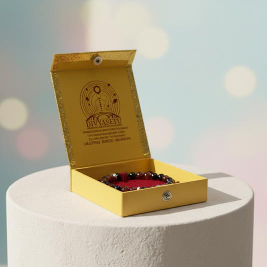 Siddh Rashi Bracelet in DivyaSetu Box - Luxury Advertisement