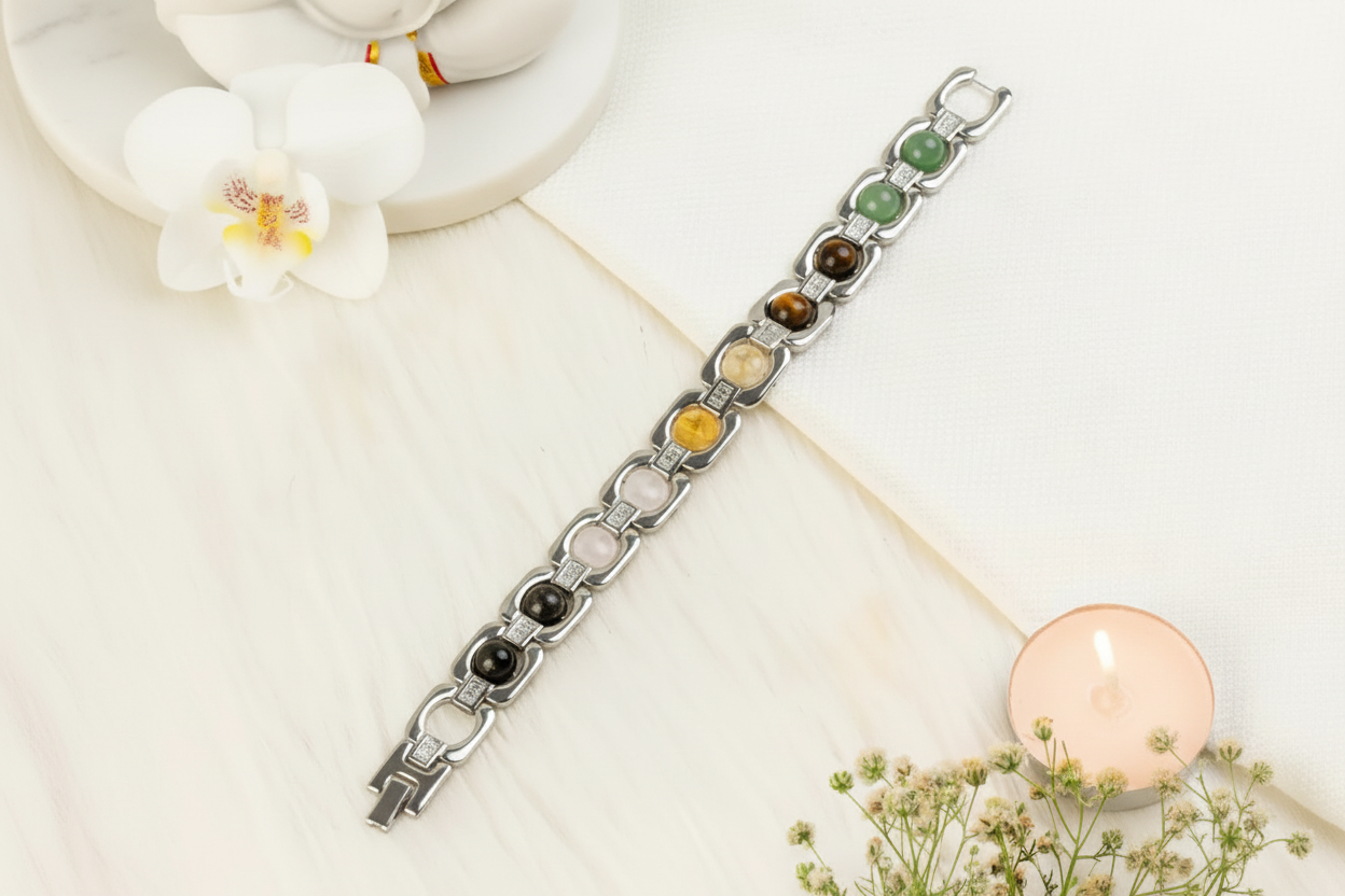 Metal Dhan Yog Bracelet - Silver