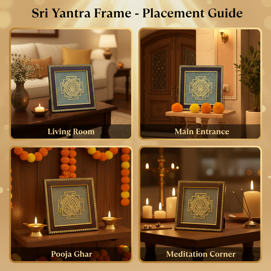 Sri Yantra Frame Placement Guide