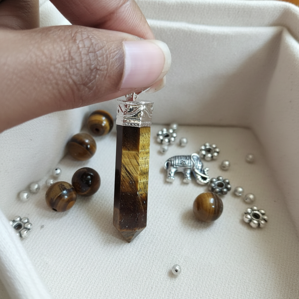 Tiger Eye - Hand held linen