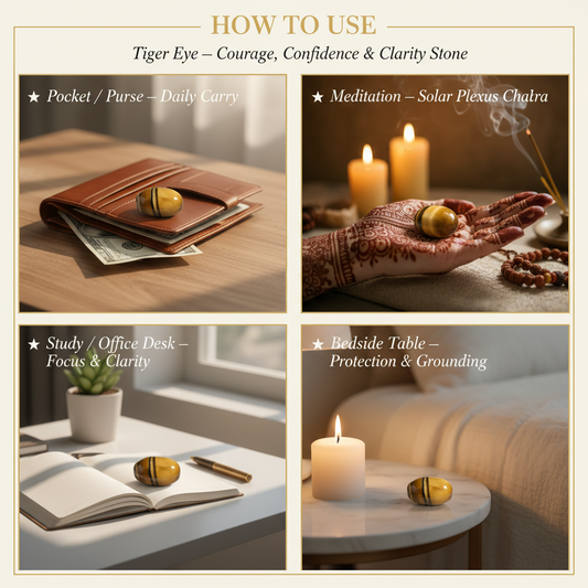 Tiger Eye – "How to Use" Premium Lifestyle Collage