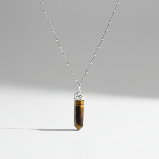 Tiger Eye - Satellite chain white