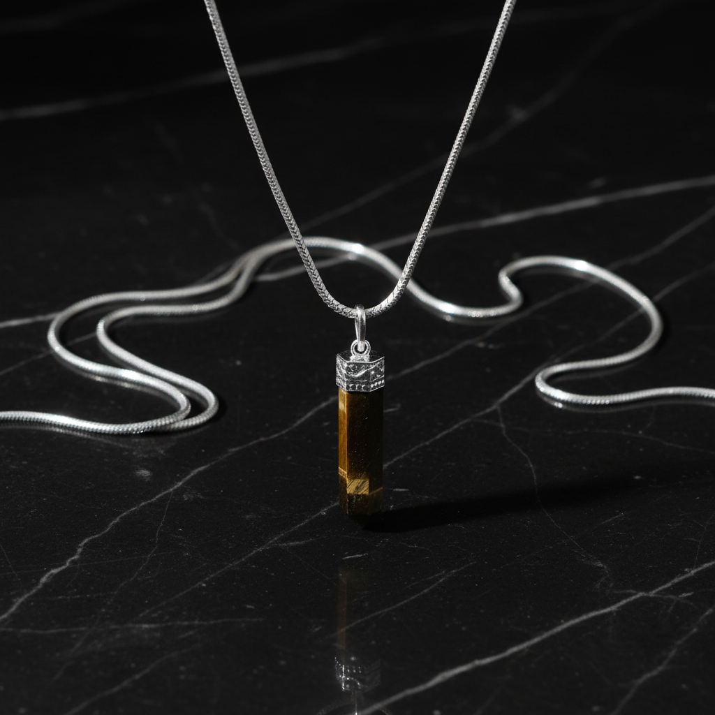 Tiger Eye - Snake chain marble