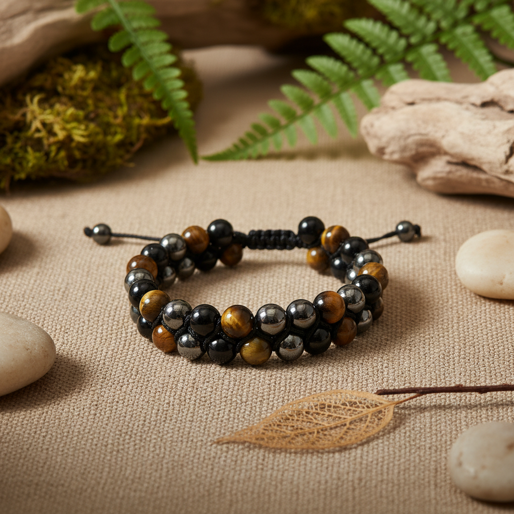 Triple Protection Bracelet Flat Lay