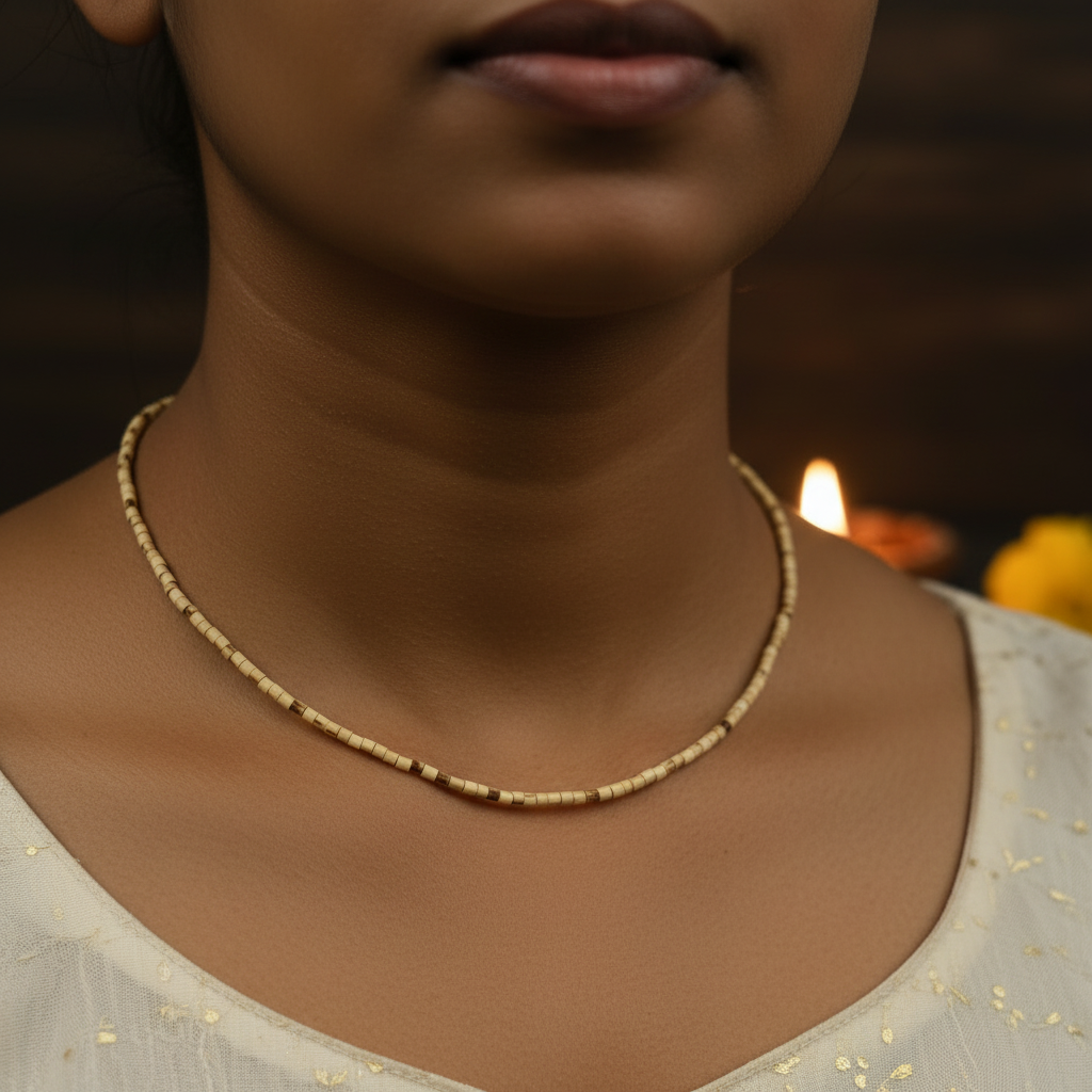 Tulsi Mala Thin — Neck Diya Ambiance