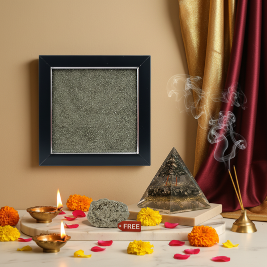 Ultimate Pyrite Vastu Combo with aesthetic background