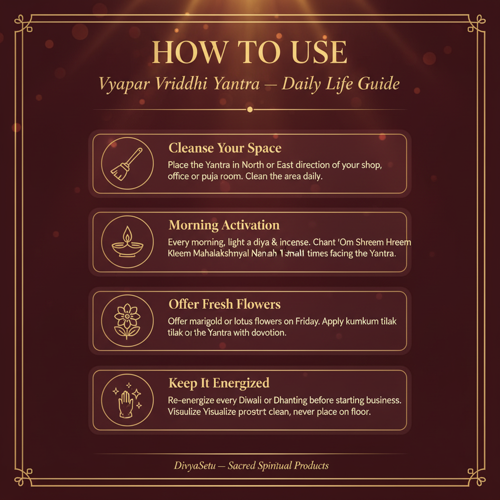 Vyapar Vriddhi Yantra – How to Use in Daily Life