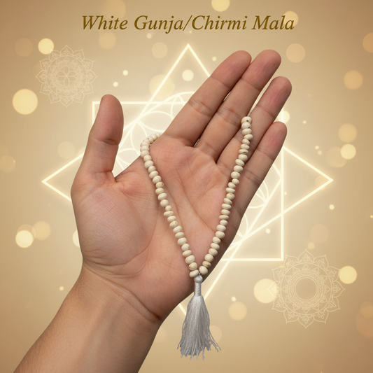 White chirmi gunja mala