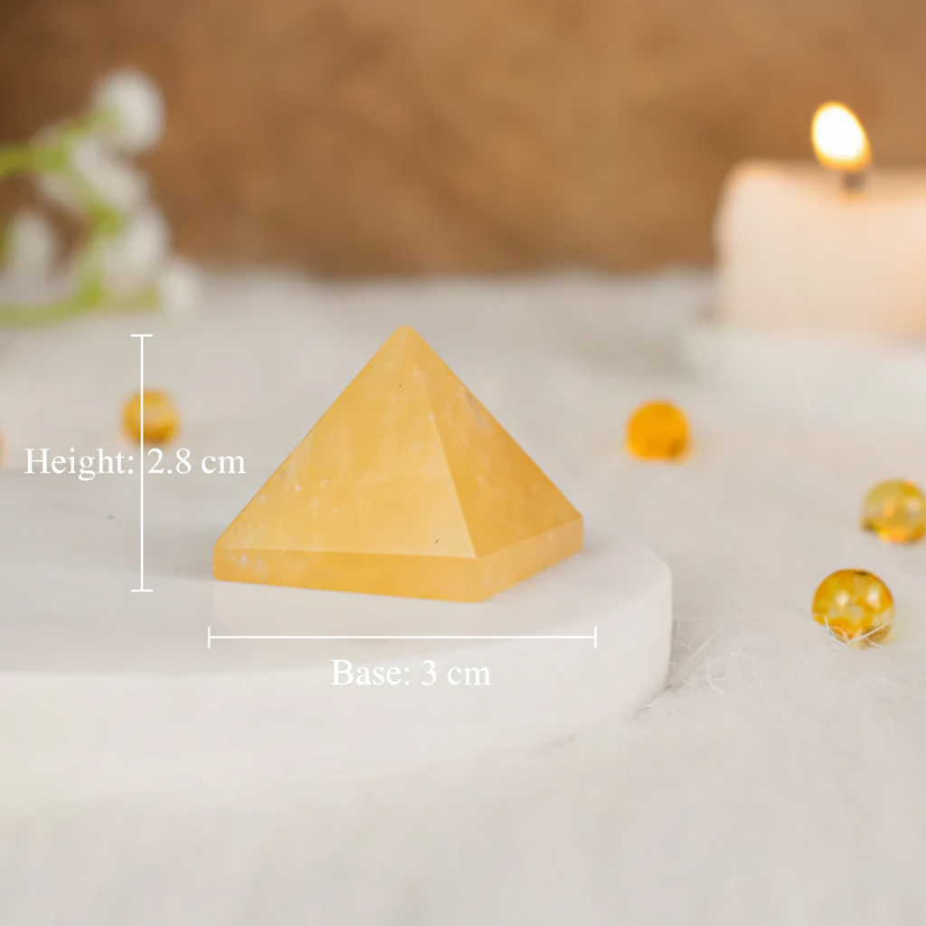Yellow Jasper Pyramid Dimensions