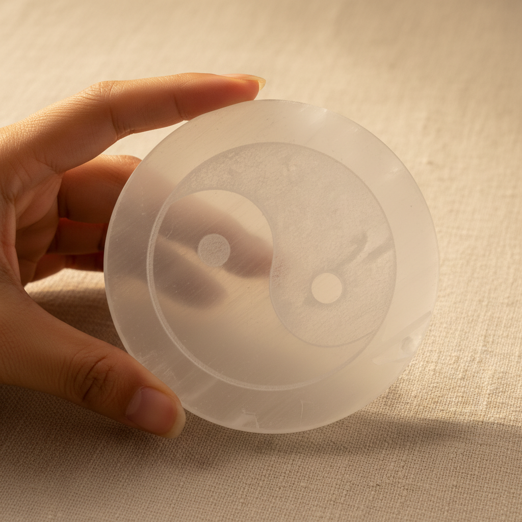 Yin Yang Plate - Linen Hand